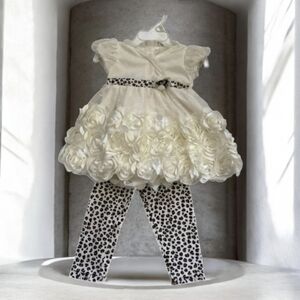 Nannette Baby 2 Piece Elegant 12mos Outfit-NWT